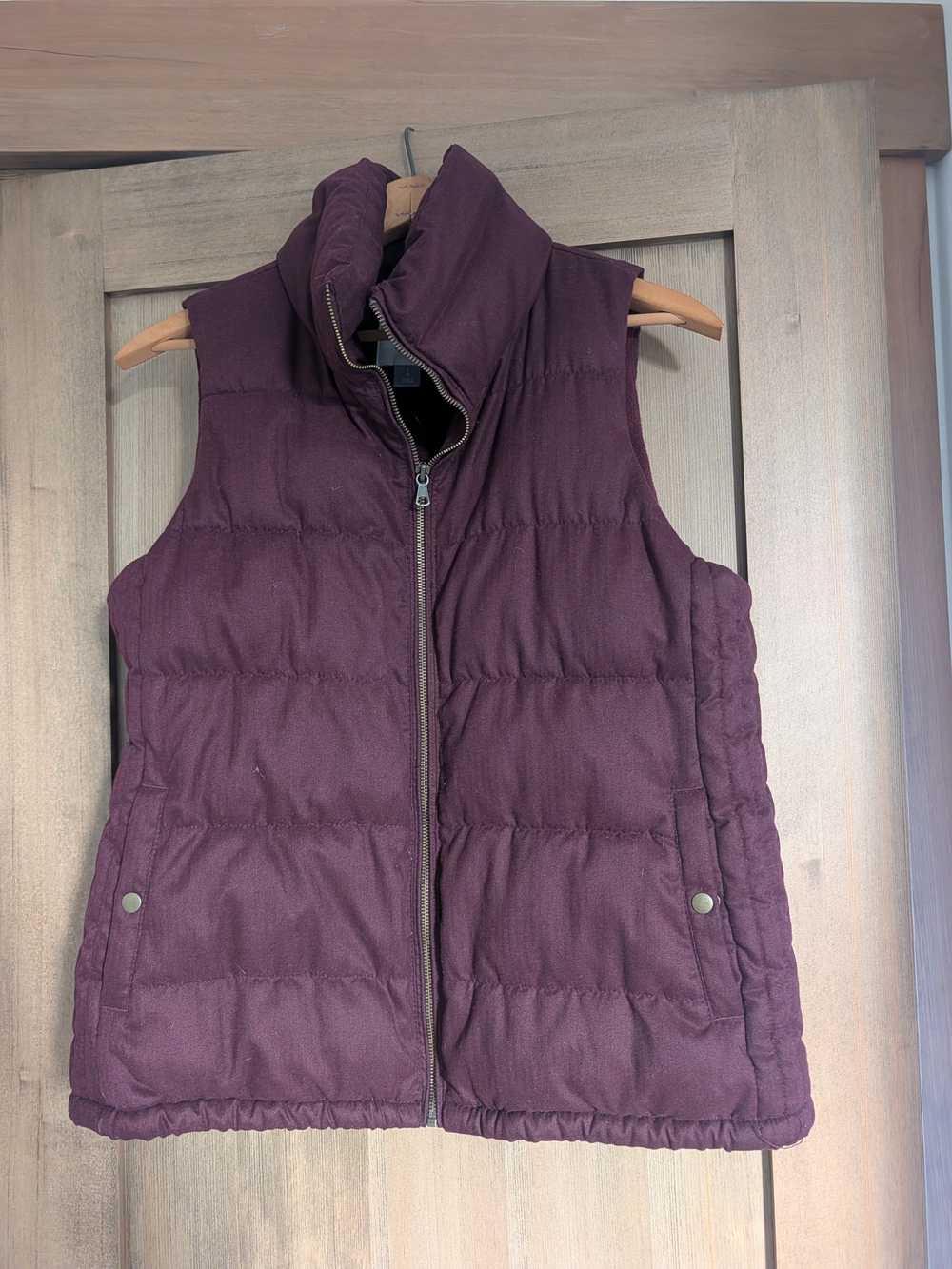 Old Navy Quilted Sleeveless Puffer Vest - Deep Plum